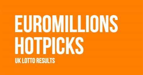 euromillions hotpicks results tonight